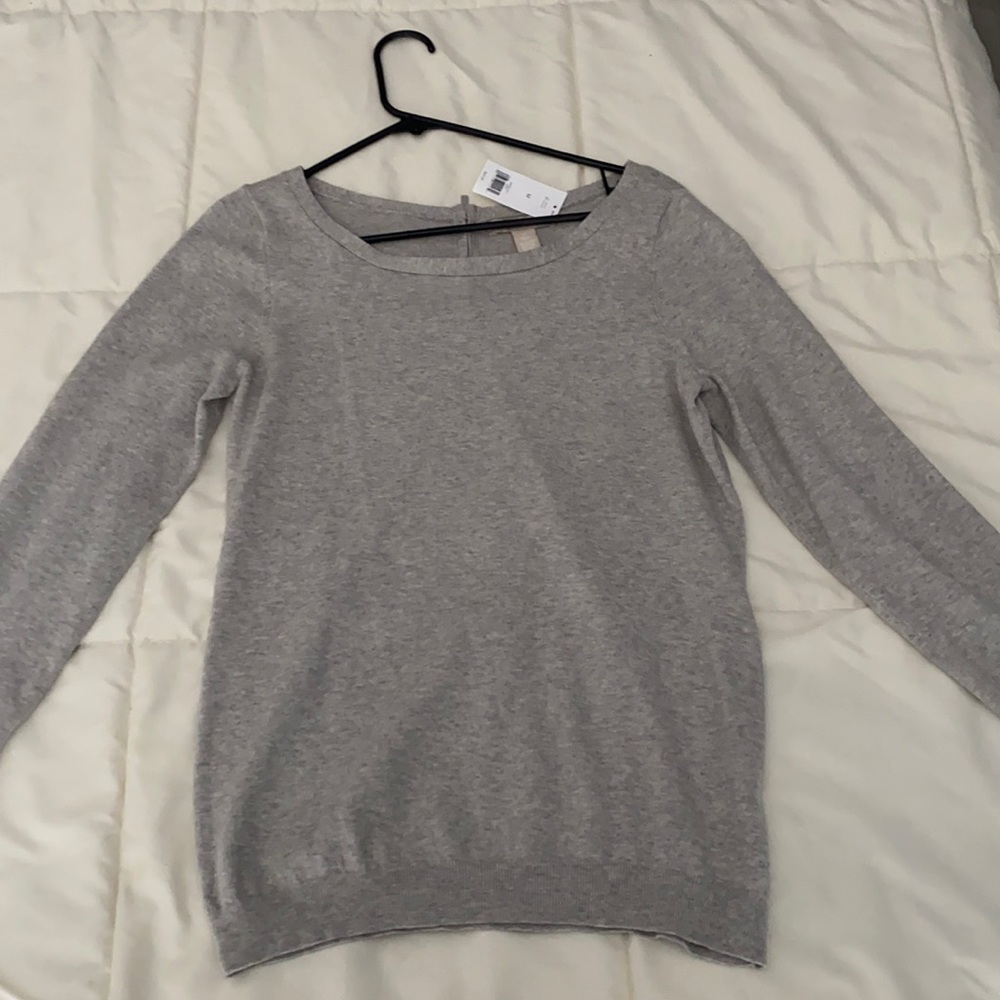 Banana republic sweater. Back zip detail.